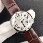 BALLON BLANC DE CARTIER QUARTZ STEEL CASE BROWN LEATHER - Image 10