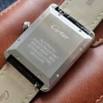 TANK SOLO XI 41 STEEL CASE BLACK LEATHER STRAP - Image 8