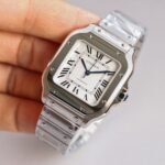 SANTOS LADY 35.1MM STEEL CASE WHITE DIAL - Image 3