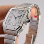 SANTOS LADY 35.1MM STEEL CASE WHITE DIAL - Image 6