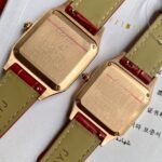 SANTOS DUMONT QUARTZ ROSE GOLD CASE DIAMOND BEZEL - Image 6