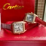 SANTOS DUMONT QUARTZ ROSE GOLD CASE DIAMOND BEZEL - Image 10
