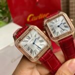SANTOS DUMONT QUARTZ ROSE GOLD CASE DIAMOND BEZEL - Image 9