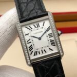 TANK LOUIS QUARTZ STEEL CASE DIAMOND BEZEL - Image 2