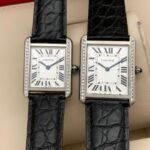 TANK LOUIS QUARTZ STEEL CASE DIAMOND BEZEL - Image 11