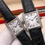TANK LOUIS QUARTZ STEEL CASE DIAMOND BEZEL - Image 4