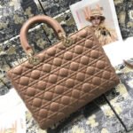 LARGE LADY BAG 32CM BEIGE CANNAGE LAMBSKIN - Image 2