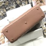 LARGE LADY BAG 32CM BEIGE CANNAGE LAMBSKIN - Image 5