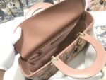 LARGE LADY BAG 32CM BEIGE CANNAGE LAMBSKIN - Image 7