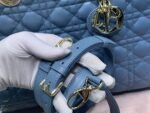 LARGE LADY BAG 32CM BLUE CANNAGE LAMBSKIN - Image 5