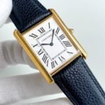 TANK SOLO QUARTZ GOLD CASE CALF SKIN - Image 4