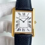 TANK SOLO QUARTZ GOLD CASE CALF SKIN - Image 5