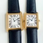 TANK SOLO QUARTZ DIAMOND BEZEL CALF SKIN - Image 3