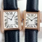 TANK SOLO QUARTZ DIAMOND BEZEL CALF SKIN - Image 2