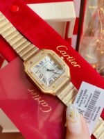 SANTOS LADY 35MM QUARTZ 35MM GOLD DIAMOND - Image 4