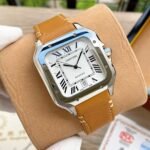 SANTOS 38MM STEEL AUTOMATIC LEATHER - Image 8