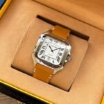 SANTOS 38MM STEEL AUTOMATIC LEATHER - Image 5
