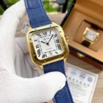 SANTOS 38MM GOLD CASE AUTOMATIC LEATHER - Image 11