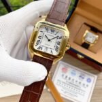SANTOS 38MM GOLD CASE AUTOMATIC LEATHER - Image 6