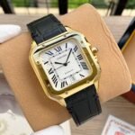 SANTOS 38MM GOLD CASE AUTOMATIC LEATHER - Image 8