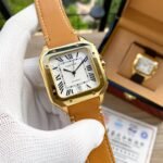 SANTOS 38MM GOLD CASE AUTOMATIC LEATHER - Image 10