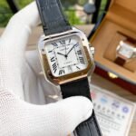 SANTOS 38MM ROSE GOLD STEEL AUTOMATIC LEATHER - Image 11