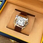 SANTOS 38MM ROSE GOLD STEEL AUTOMATIC LEATHER - Image 6