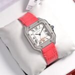 SANTOS LADY 35MM QUARTZ STEEL CASE LEATHER - Image 10