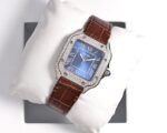 SANTOS LADY 35MM QUARTZ STEEL CASE LEATHER - Image 14