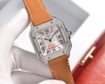 SANTOS LADY 35MM QUARTZ STEEL CASE LEATHER - Image 16