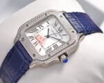 SANTOS LADY 35MM QUARTZ STEEL CASE LEATHER - Image 8