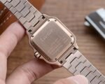 SANTOS LADY 35MM QUARTZ 35MM ROSE GOLD DIAMOND - Image 16