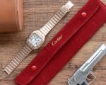 SANTOS LADY 35MM QUARTZ 35MM ROSE GOLD DIAMOND - Image 18