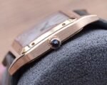SANTOS DUMONT QUARTZ 33MM ROSE GOLD LEATHER - Image 6
