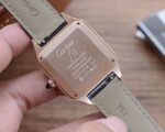 SANTOS DUMONT QUARTZ 33MM ROSE GOLD LEATHER - Image 7