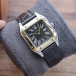 SANTOS DUMONT QUARTZ 33MM GOLD LEATHER - Image 7