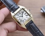 SANTOS DUMONT QUARTZ 33MM GOLD LEATHER - Image 9