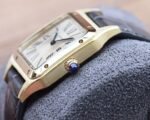 SANTOS DUMONT QUARTZ 33MM GOLD LEATHER - Image 5