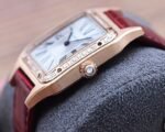 SANTOS DUMONT QUARTZ 33MM ROSE GOLD DIAMOND BEZEL - Image 8