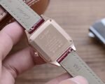 SANTOS DUMONT QUARTZ 33MM ROSE GOLD DIAMOND BEZEL - Image 9