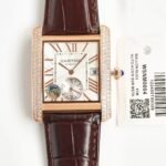 TANK MC LADIES SECOND TIME GOLD CASE DIAMOND BEZEL - Image 12