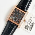 TANK MC LADIES SECOND TIME GOLD CASE DIAMOND BEZEL - Image 5