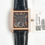 TANK MC LADIES SECOND TIME GOLD CASE DIAMOND BEZEL - Image 6