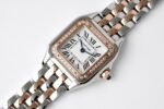 PANTHERE DE CARTIE 22MM QUARTZ ROSE GOLD STEEL WHITE DIAL - Image 11