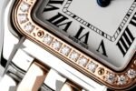 PANTHERE DE CARTIE 22MM QUARTZ ROSE GOLD STEEL WHITE DIAL - Image 13