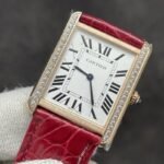 TANK LOUIS DE CARTIER QUARTZ GOLD CASE DIAMOND BEZEL - Image 10