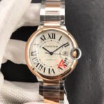 BALLON BLEU DATE 42 TWO TONE PINK GOLD SILVER WHITE DIAL - Image 9