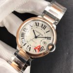 BALLON BLEU DATE 42 TWO TONE PINK GOLD SILVER WHITE DIAL - Image 8