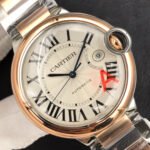 BALLON BLEU DATE 42 TWO TONE PINK GOLD SILVER WHITE DIAL - Image 7