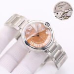 BALLON BLEU DATE 42  PINK GOLD CHOCOLATE DIAL - Image 2